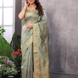 Moda Rapido Floral Zari Kanjeevaram Saree-37