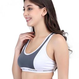 BODYSIZE Women Full Coverage Non-Padded Seamless with Net Back Sweat Proof Sports Bra-image-41