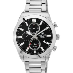 CASIO Men Printed Dial Stainless Steel Analogue Chronograph Watch ED580 EFB-710D-1AVUDF-image-25