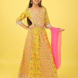 BAESD Girls Printed Ready to Wear Lehenga & Blouse With Dupatta-picture-28