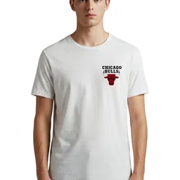 PULP Chicago Bulls Printed Pure Cotton T-shirt-image-15