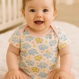 Adhigams Kids Printed Cotton Romper-image-91