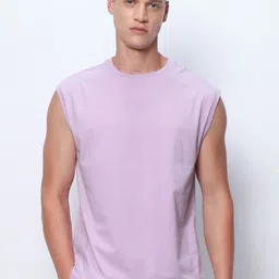 Bewakoof Men Solid Boxy Cotton Innerwear Vest-image-28