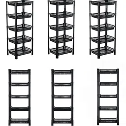 Kuber Industries Black 6 Pieces Kitchen Multi-Utility Organiser-7