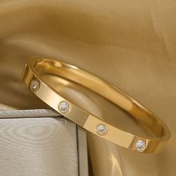 FIMBUL Crystals Studded Bangle-Style Bracelet-picture-48