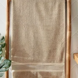 Home Centre Beige Cotton 500 GSM Bath Towel-image-82