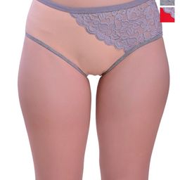 Valles365 by S.C. Pack Of 3 Crossnet Hipster Briefs CRNET3BGREDGRY-S-image-86