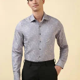 Allen Solly Floral Printed Spread Collar Slim Fit Formal Pure Cotton Shirt-picture-44