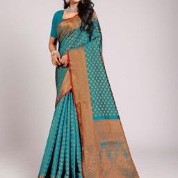 Anouk Rustic Floral Woven Design Banarasi Saree-picture-49