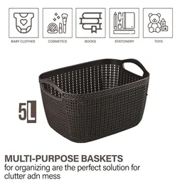 Kuber Industries Brown Set of 3 Regular Multi-Utility Organisers image 5