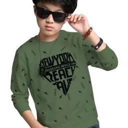 ATLANS Boys Typography Printed T-shirt-image-56