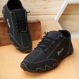 HIDA Men Mid-Top Running Non-Marking Sports Shoes-picture-14