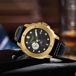 Precious Duke Men Patterned Dial & Leather Straps Analogue Watch PD_904443631408-Black-picture-21