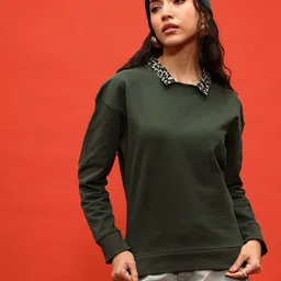 glitchez Comfort Layers Drop-Shoulder Sleeves Lycra Terry Sweatshirt-image-31