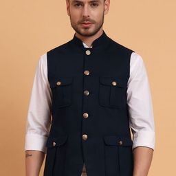 Aspriya Pure Cotton Bandhgala Jacket-21