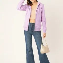 Dogman Women Hooded Front-Open Sweatshirt-image-90