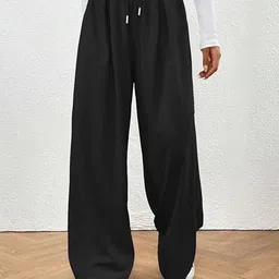 Imsa Moda Women Loose Fit High-Rise Trousers-image-76