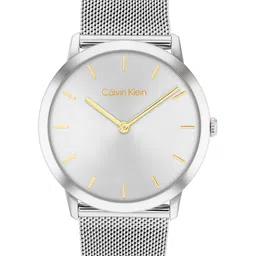 Calvin Klein Unisex Exceptional Braided Analogue Watch 25300001-Silver-image-41