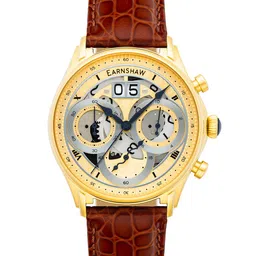 EARNSHAW Men Gold-Toned Nasmyth Grande Date Chronograph Watch - ES-8260-04-image-2