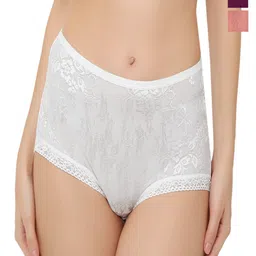 Bella Voste Pack Of 3 Self-Designed Leak-Proof Lace Hipster Briefs-image-9
