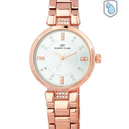 DARREN CLARK Women Silver-Toned Bracelet Style Analogue Watch 11018-WM-02-18