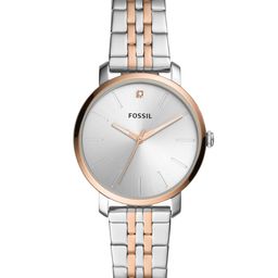 Fossil Women Silver-Toned Lexie Luther Two Tone Analogue Watch BQ3568-image-55