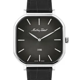 Mathey-Tissot Men Dial & Leather Textured Straps Analogue Watch H7917ALN-39