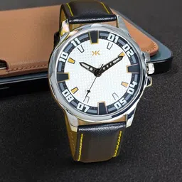 Killer Men Printed Leather Textured Straps Analogue Watch KLMO73F-32