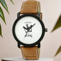 LOREM Men Printed Dial & Straps Analogue Watch LR18-A-38