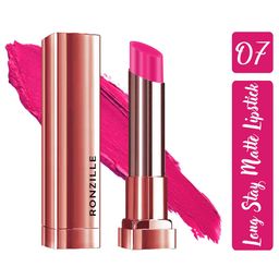 Ronzille Non Drying & Lightweight Long Stay Matte Lipstick - Rich Maroon 07-19