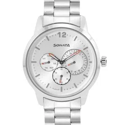 Sonata Men Bracelet Style Straps Analogue Multi Function Watch NR7139SM02-48