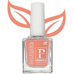 PERPAA Colorich Quick Dry Long Lasting Nail Polishes - 10ml Each Peach 04-Shimmer Peach 08-49
