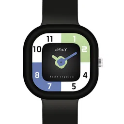 Spiky Kids Silicon Strap Analogue Activity Tracking Watch SPKEVA10_C1_BLCK-43