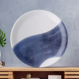 nestroots Blue & White Printed Hanging Wall Plate Decor-image-34