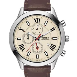 Timex Men Brass Dial & Leather Straps Analogue Chronograph Watch TWEG18510-EX-image-69