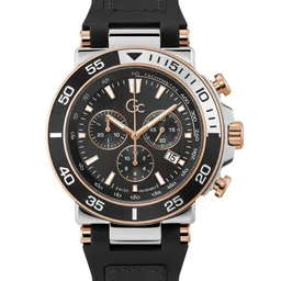 GC Men Printed Dial & Leather Bracelet Style Straps Digital Watch Z14005G2MF-14