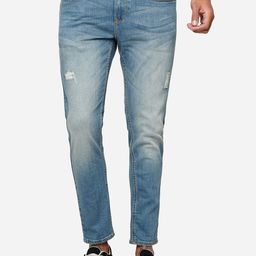 JADE BLUE Men Mid-Rise Slim Fit Mildly Distressed Heavy Fade Stretchable Jeans-image-40