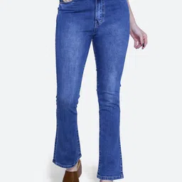FCK-3 Women Bootilicious Wide Leg High-Rise Heavy Fade Stretchable Jeans-picture-55