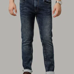 Voi Jeans Men Mid-Rise Comfort Skinny Fit Heavy Fade Stretchable Jeans-image-72