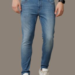 Voi Jeans Men Comfort Skinny Fit Light Fade Stretchable Jeans-image-96