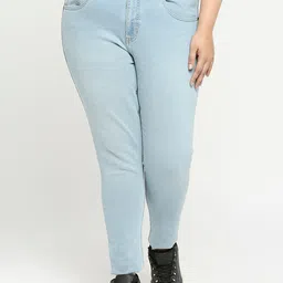Turning Blue Women Plus Size Slim Fit Jeans-11