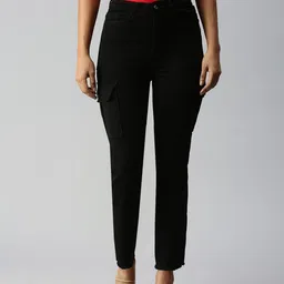 SHOWOFF Women Black Relaxed Fit High-Rise Stretchable Jeans-image-83