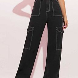 Next One Women Smart Wide Leg High-Rise Clean Look Cotton Stretchable Jeans-picture-24