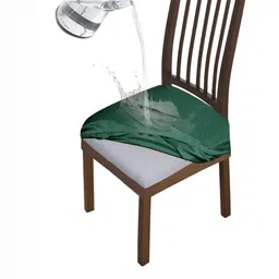 HOKIPO Green Waterproof Stretchable Dining Chair Seat Cover-image-97
