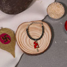 EL REGALO Kids Beaded & Stone-studded Rakhi With Roli And Chawal-image-14