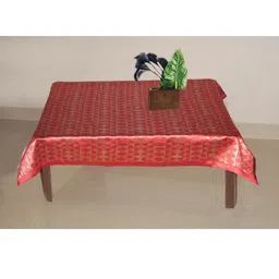 Lushomes Pink Printed Table Cloth-34