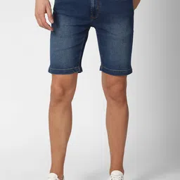 PETER ENGLAND UNIVERSITY Men Washed Cotton Denim Shorts-image-62