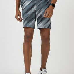 JOLGER Men Grey Striped Quick dry Sports Shorts-image-37