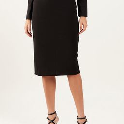 Athena Back Slit Knee Length Pencil Skirt-picture-46
