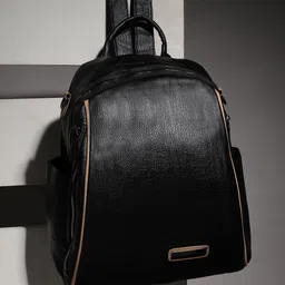 French Accent Men Textured Non-Padded Backpack-8